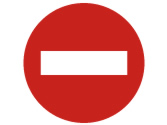 Señal de prohibición de entrada DGT
